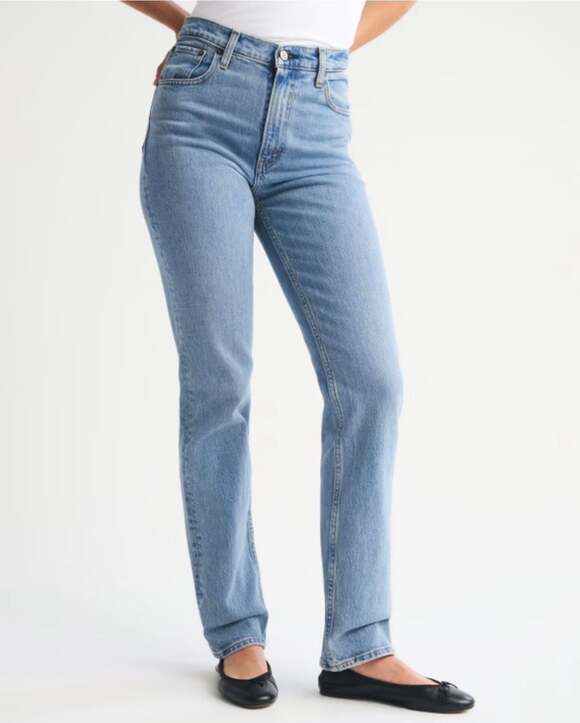 Abercrombie & Fitch Denim - Abercrombie & Fitch Women's Ultra High Rise 90s Straight Jean